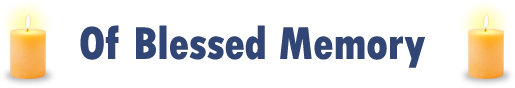 of blessed memory